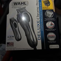 New Deluxe Chrome Pro wahl trimmers