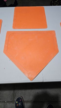 Orange Baseball Bases
