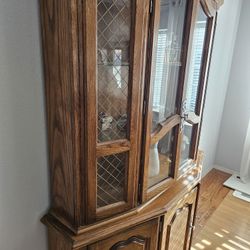 Vintage Hutch With Light 