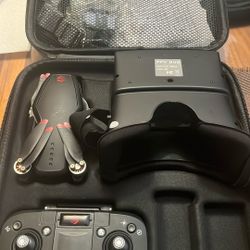 Vivitar FPV Duo Racing Drone with Goggles and GPS, Black