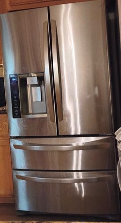 36” LG refrigerator four doors stainless steel