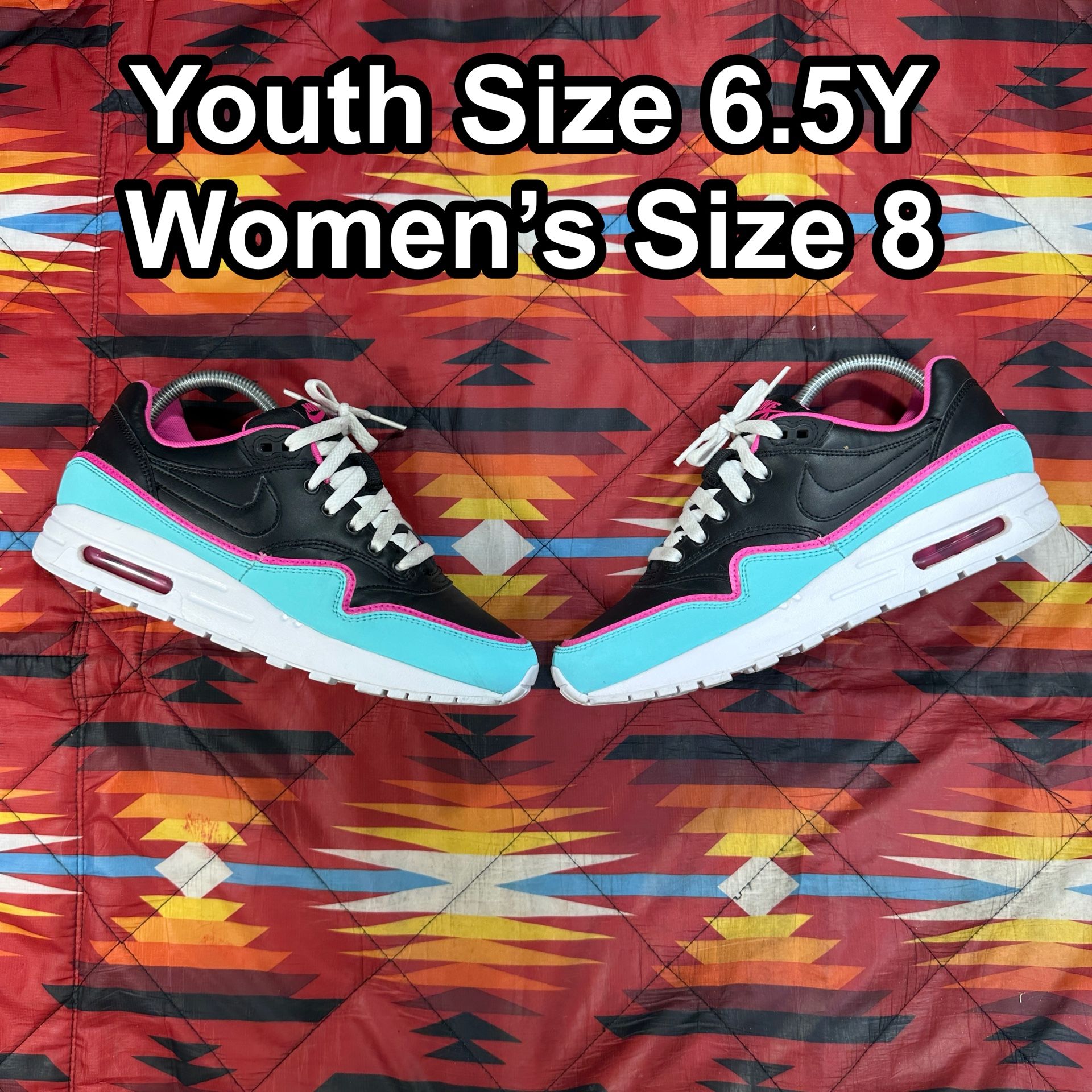 Nike Air Max 1 GS Double Layered “South Beach” BV0052-001 Youth 6.5Y Women’s 8