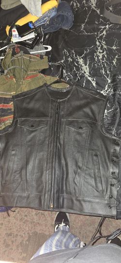 Biker Leather Vest 