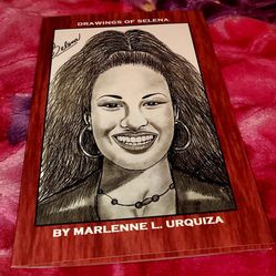 Selena Quintanilla book of 22 drawings approximately 6X9 inches new
