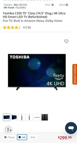 TV 75” Toshiba