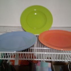 Fiesta Ware Servjng Plates Set of 3