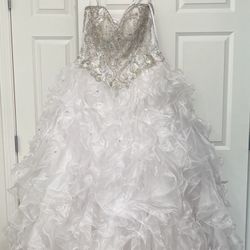 Wedding Dress + Flower/ring Girl Dress 
