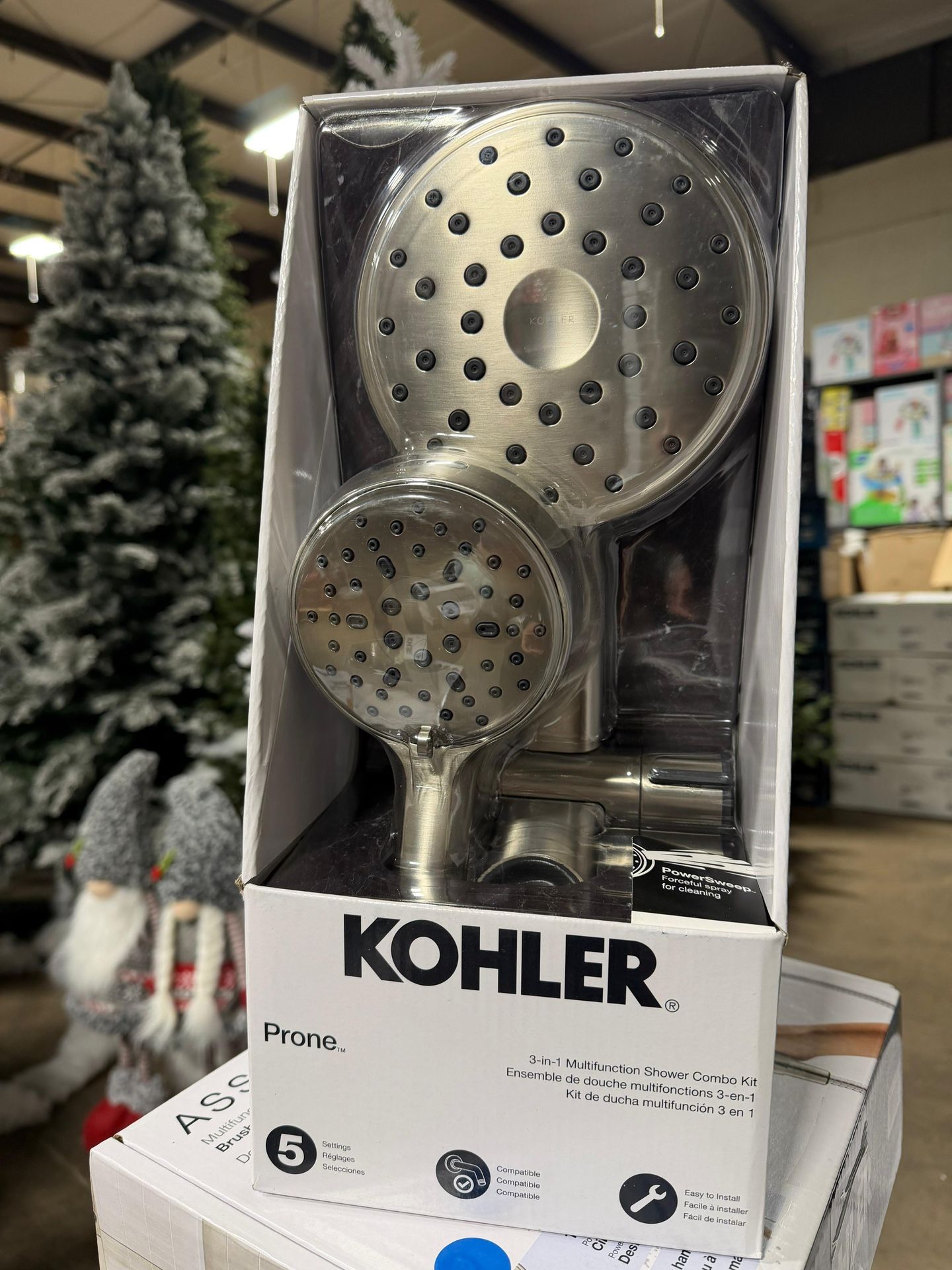Kohler Prone 3-in-1 Multifunction Shower Head with PowerSweep