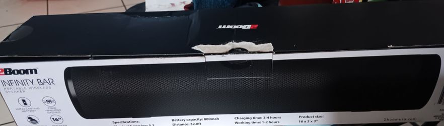 2Boom Infinity Bar Portable Wireless Speaker