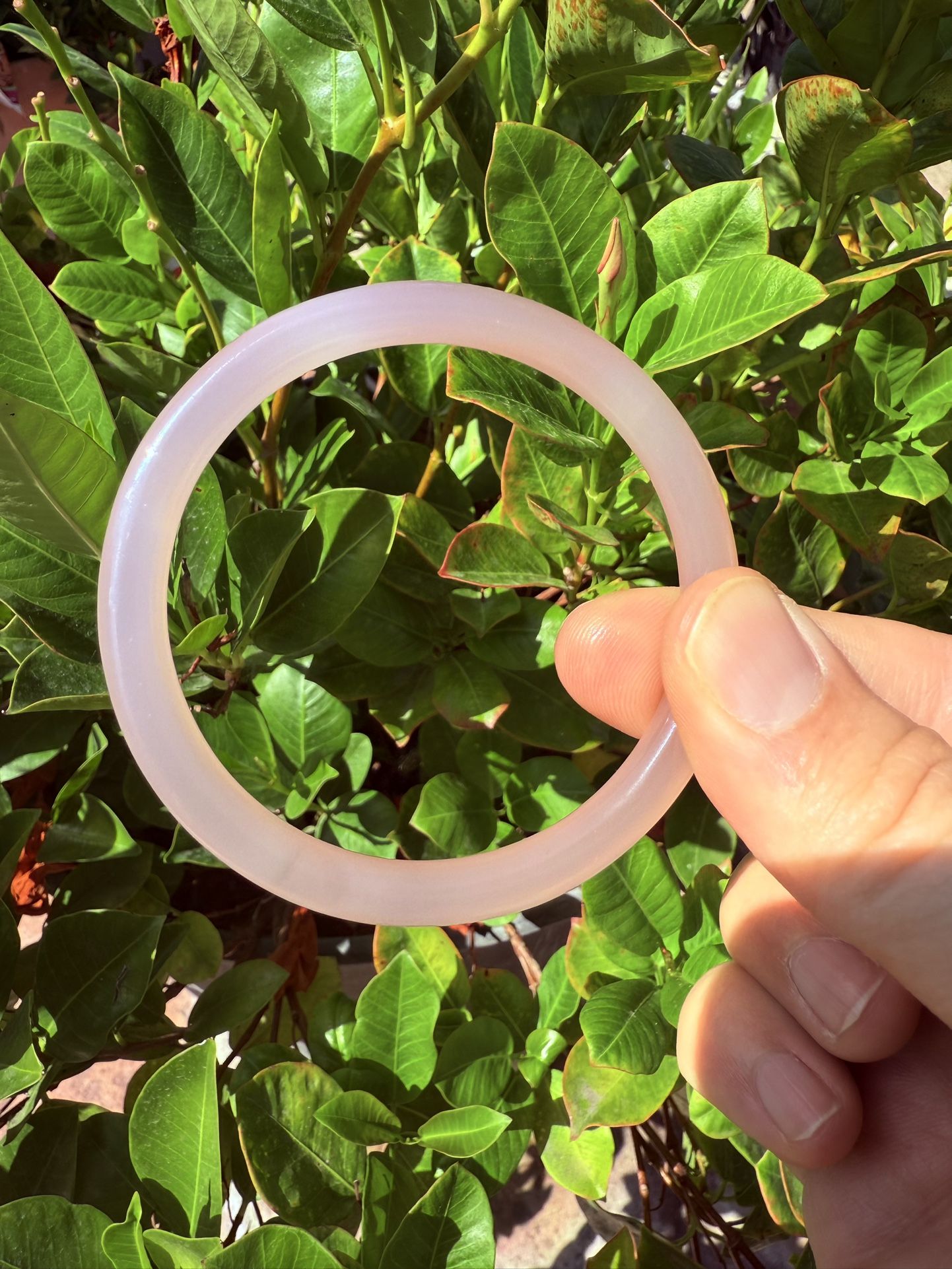 Vintage Real Pink Jade Bracelet 2.5-3inches
