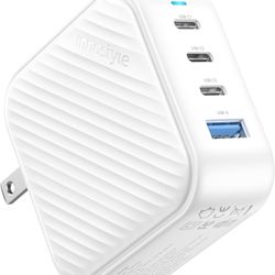 INNOSTYLE 100W USB C Charger 4 Port GaN Wall Charger Block Compact Power Adapter with Folable Plugs for MacBook Air/Pro, Laptop, Tablet, iPad, iPhone,