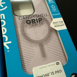 Speck MagSafe Case for iPhone 15 Pro - Drop & Camera Protection, Soft-Touch Secure Grip Soft Lilac