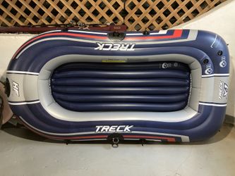 Patched - Bestway HydroForce Treck X1 Inflatable River Lake Float Raft Boat 7ft