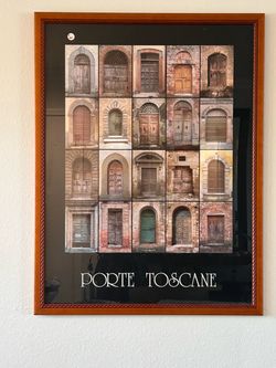 Framed Italian Door Poster