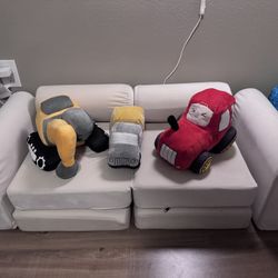 Modular Couch With Cars Pillow 