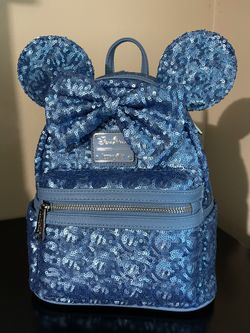 Disney Loungefly Hydrangea Sequin Backpack
