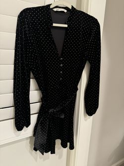 Zara Velvet Dress, Size M
