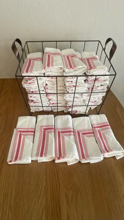 Bistro Napkins - Raspberry Wedding Napkins