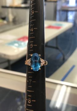 Topaz women’s ring