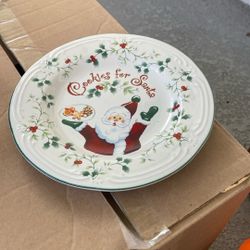 Santa Cup And Cookie Plate 