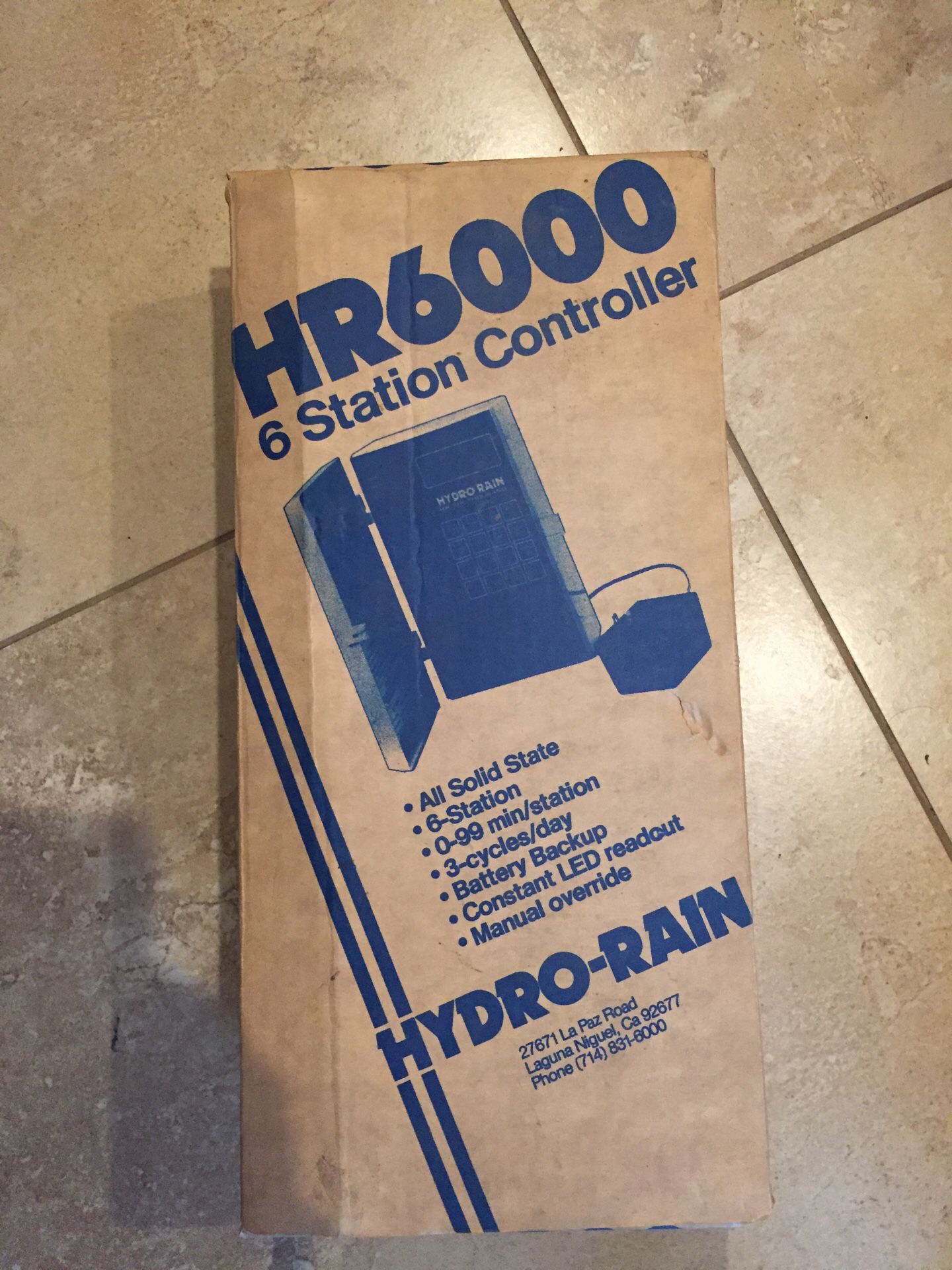 Hydro-Rain HR6000 6 Station Sprinkler Controller