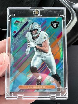 Brock Bowers Topps Finest Raiders #144/150