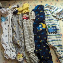 3-6 Month Footie Pajamas 