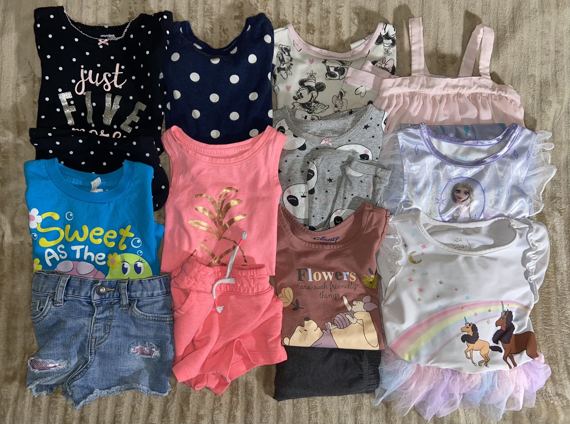 Toddler Girls 3/3T Shirts Tops Pants Shorts Dresses Nightgown Clothes Lot