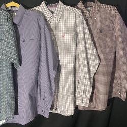 CINCH MENS WESTERN CLASSIC LONG SLEEVE SHIRTS - (SIZES M ) 60$ FOR THE 3  SHIRTS