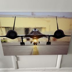 SR71 Blackbird Canvas Painting