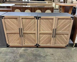 New assembled Sideboard Buffet Cabinet with Storage - Modern Farmhouse Credenza with Doors and Adjus