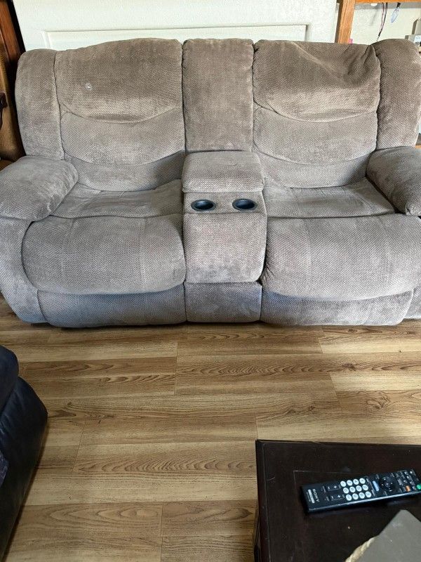 Coffee Couch Recliner Gray