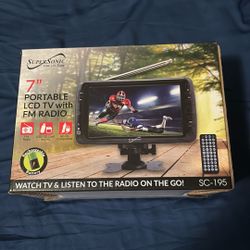 Supersonic Portable LCD Tv With Radio $80 