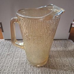 JEANNETTE CARNIVAL GLASS PITCHER 