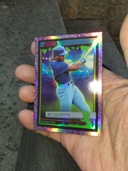 2026 Panini Score-A-Treat Bo Jackson #178 Kansas City Royals "Holo Rainbow SpiderWebs" Purple Parallel . Near Mint/Mint Condition
