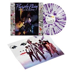 New Prince Purple Rain Soundtrack LP Purple Splatter Vinyl Record 140g Limited