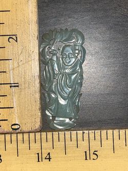 Carved Stone (Jade?) Chinese Man