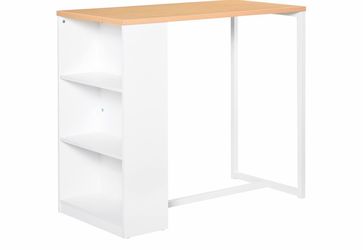 Home Office Desk with Side Shelves