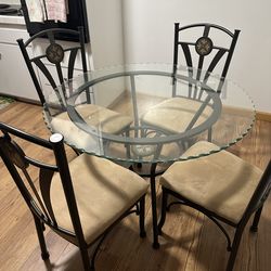 Bronze dining table 42”