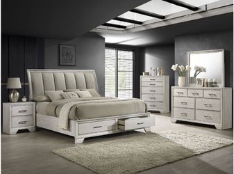 Jaymes white mist Bedroom 5pc Queen 🔥😎🫶🏼🚛🤓😘