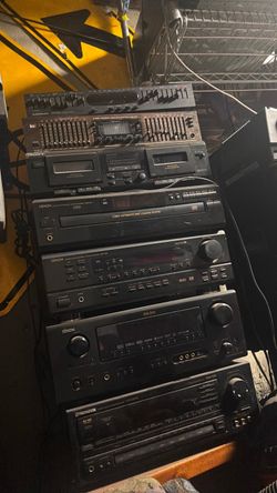 Vintage Home Stereo Component Stack Lot