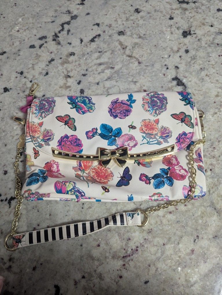 Betsy Johnson Floral Purse