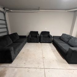 Pull Out Bed Couch Set( 4 Piece)