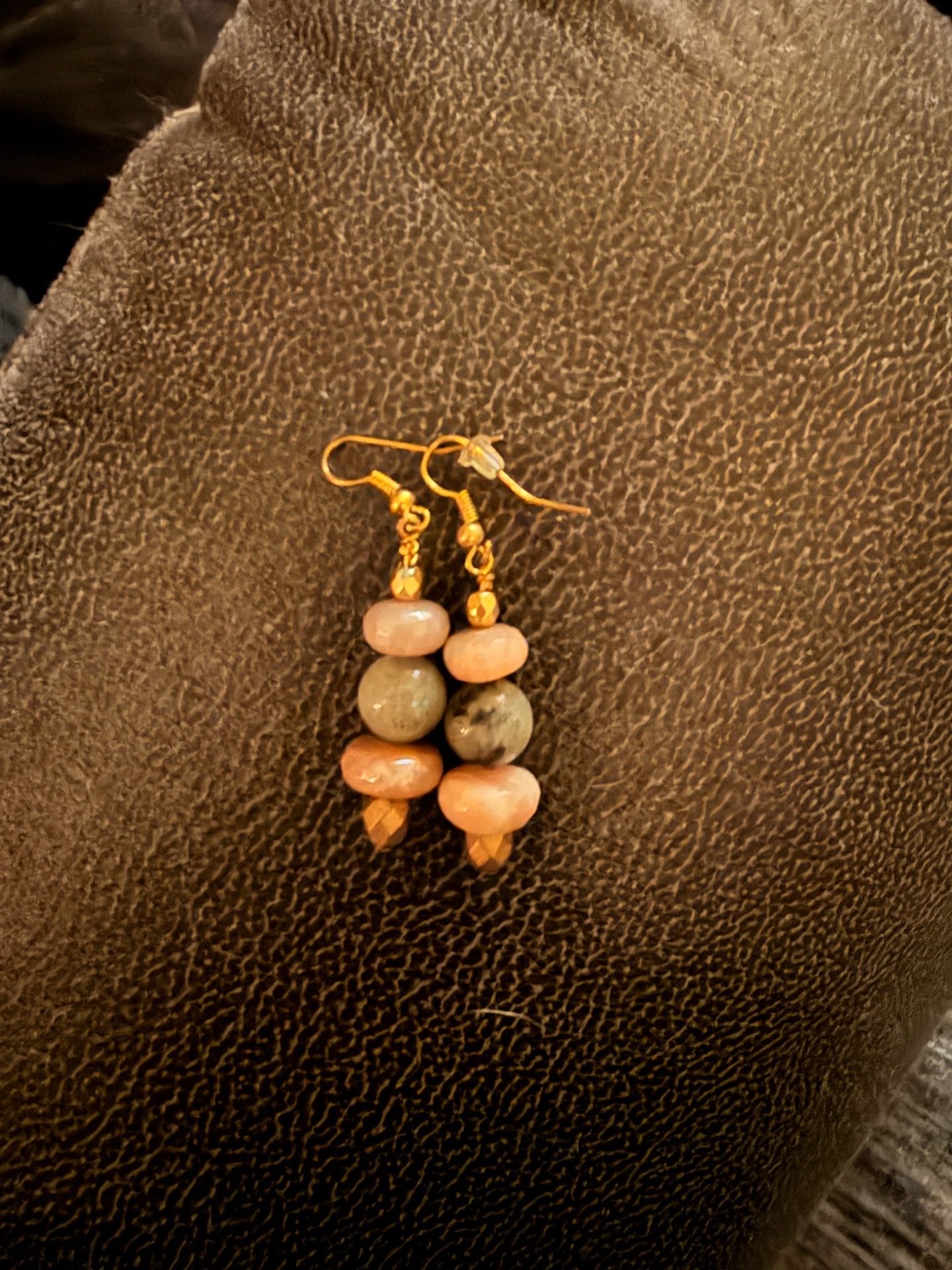Multi-colored stone earrings