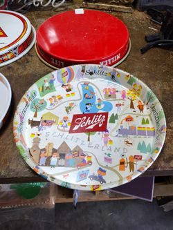 Schlitz Beer Metal Tray