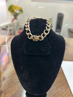 14k italian gold two tone white gold and yellow gold 8 inches 15.7 grams pick up only!!