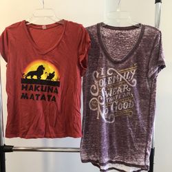 Disney Lion king And Harry Potter Shirts