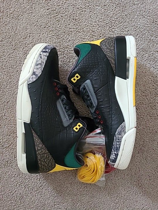 Air Jordan Retro 3 Animal Instinct 2.0" Size 9wmns/7.5 Men
