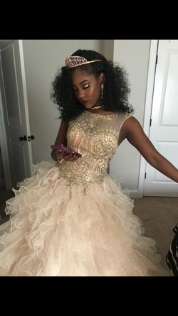 Gold dress