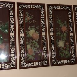 Four Seasons Oriental Wall Decor